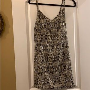 Slip dress open back